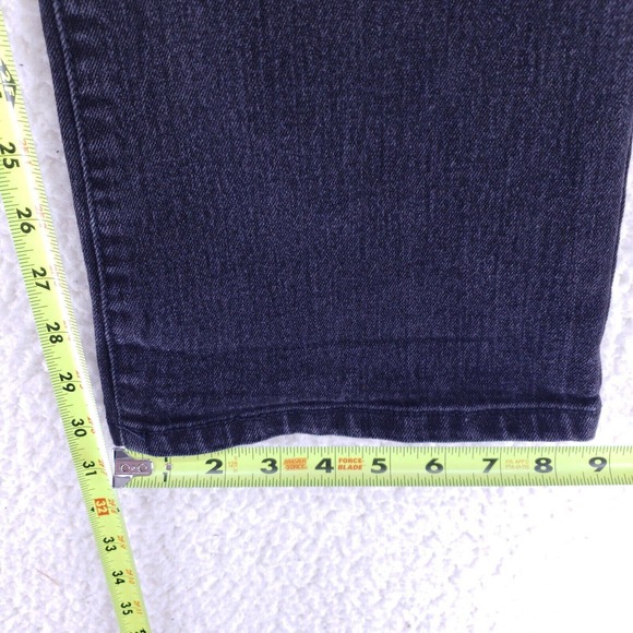 Bandolino Black Stretch Flap Pockets Womens Size 12 Mid Rise Denim Casual Pants - Picture 4 of 9